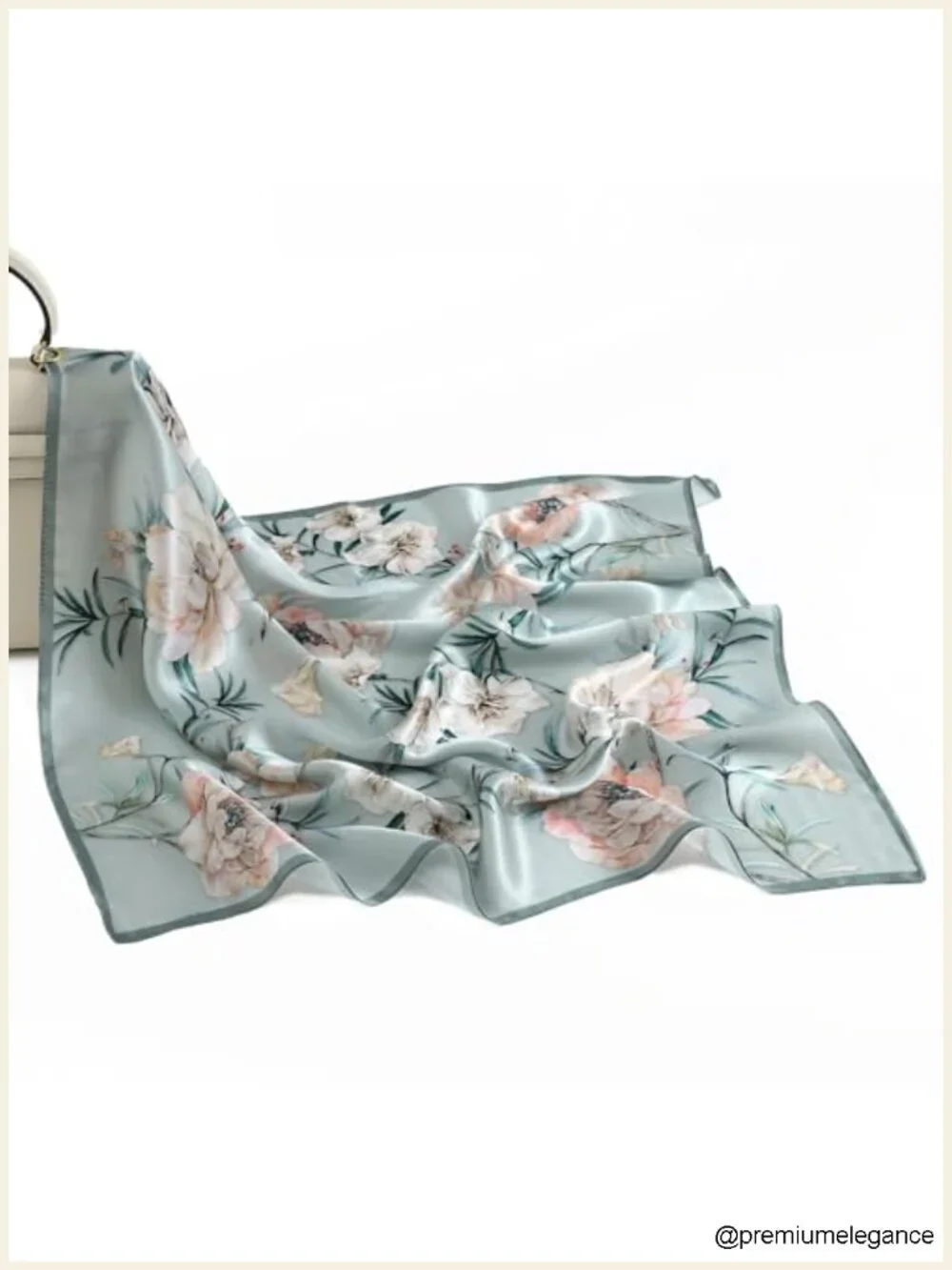 100% Pure Mulberry Silk Square Scarf 27x27 Lightweight Hair Headscarf Gift